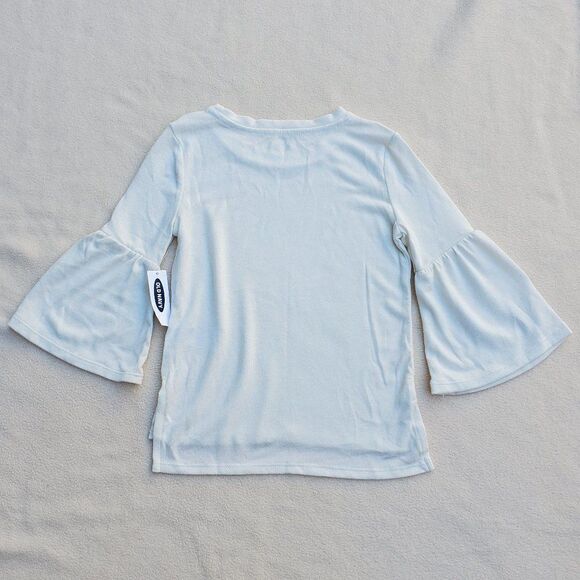 Old Navy cream colored bell sleeve shirt - Picture 5 of 8